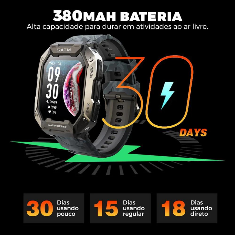 Smartwatch Militar Ultra Resistente