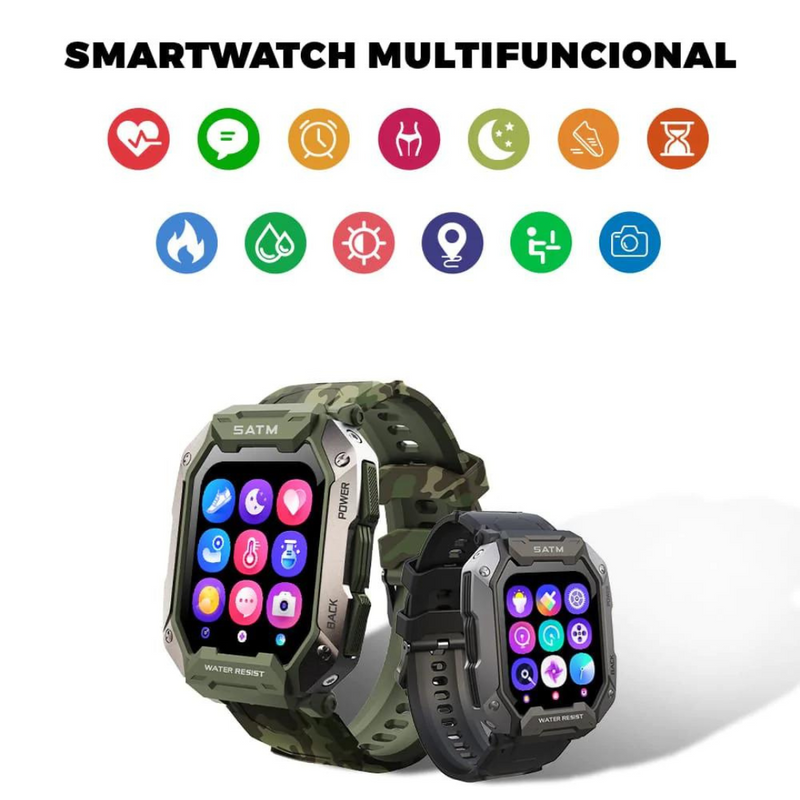 Smartwatch Militar Ultra Resistente