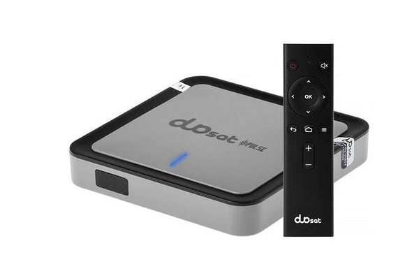 RECEPTOR DUOSAT PULSE CINZA 4K ULTRA HD WI-FI IPTV ANDROID